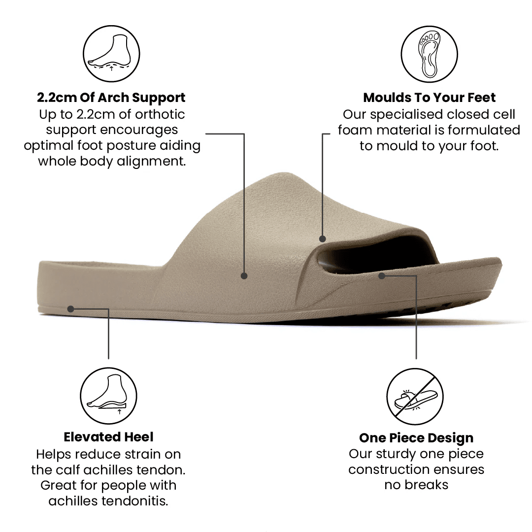 Archies Arch Support Unisex Slides