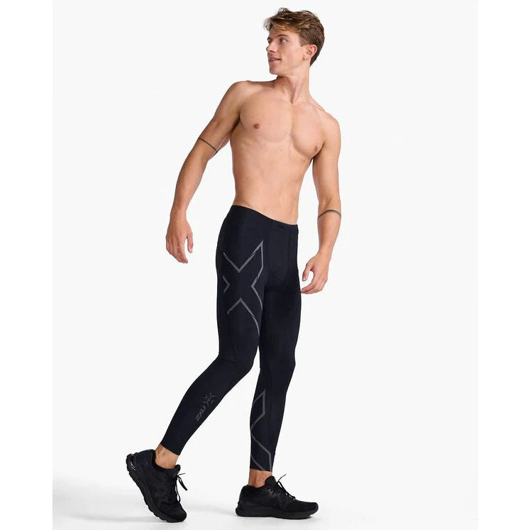2XU Men's Light Speed Compression Tights Bog Dog Running
