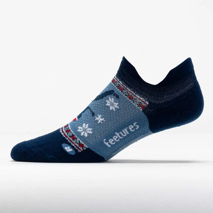 Feetures Elite Light Cushion Tab Christmas Socks - Bog Dog Running
