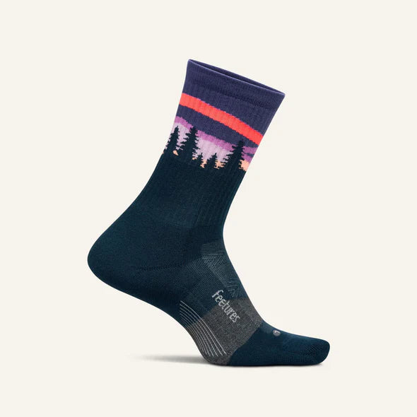Feetures Trail Max Cushion Mini Crew Sock - Bog Dog Running