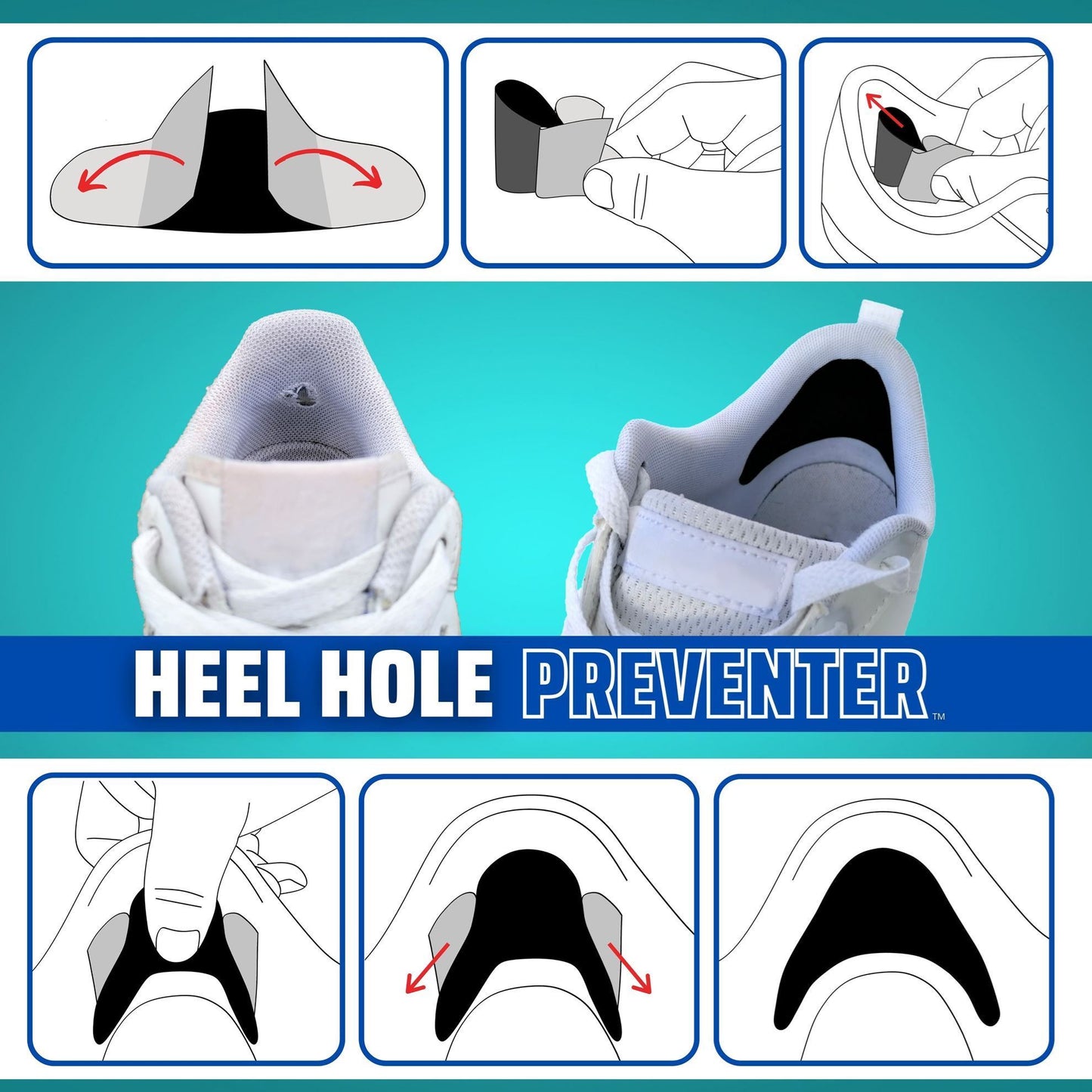 Trainer Armour Heel Hole Protector - Bog Dog Running