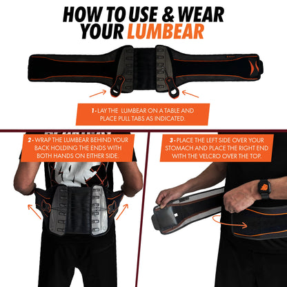 BearHug The Lumbear Lower Back Support - Bog Dog Running