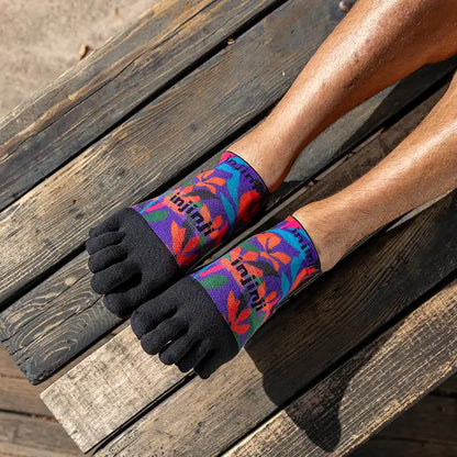 Injinji Spectrum Run Lightweight No Show Sock - Bog Dog Running