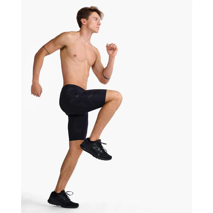 2XU Men's Core Compression Shorts Bog Dog Running