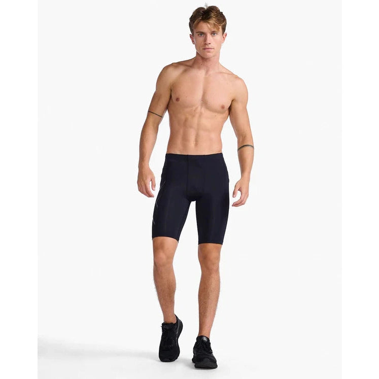 2XU Men's Core Compression Shorts Bog Dog Running