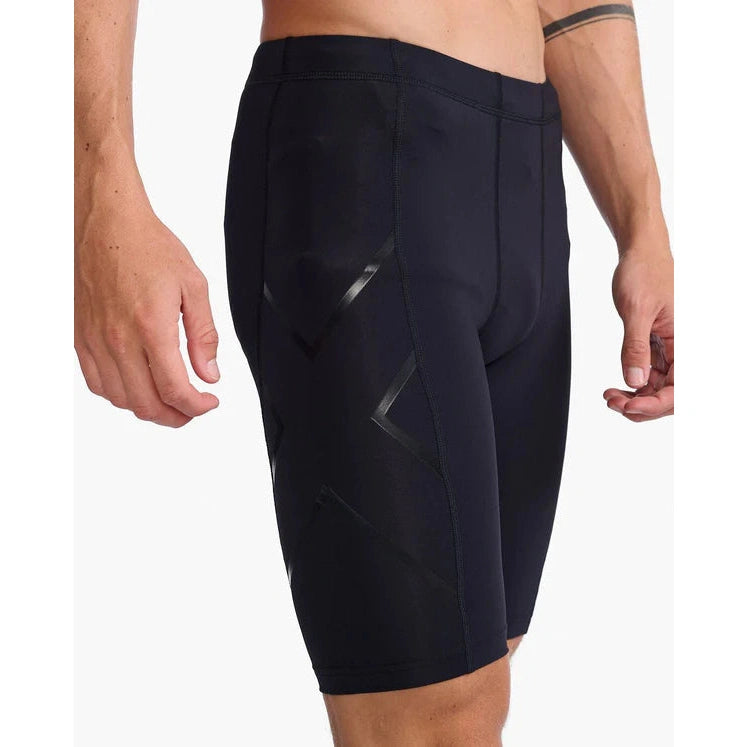 2XU Men's Core Compression Shorts Bog Dog Running