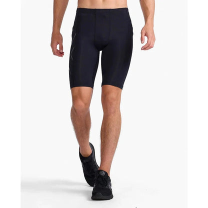 2XU Men's Core Compression Shorts Bog Dog Running
