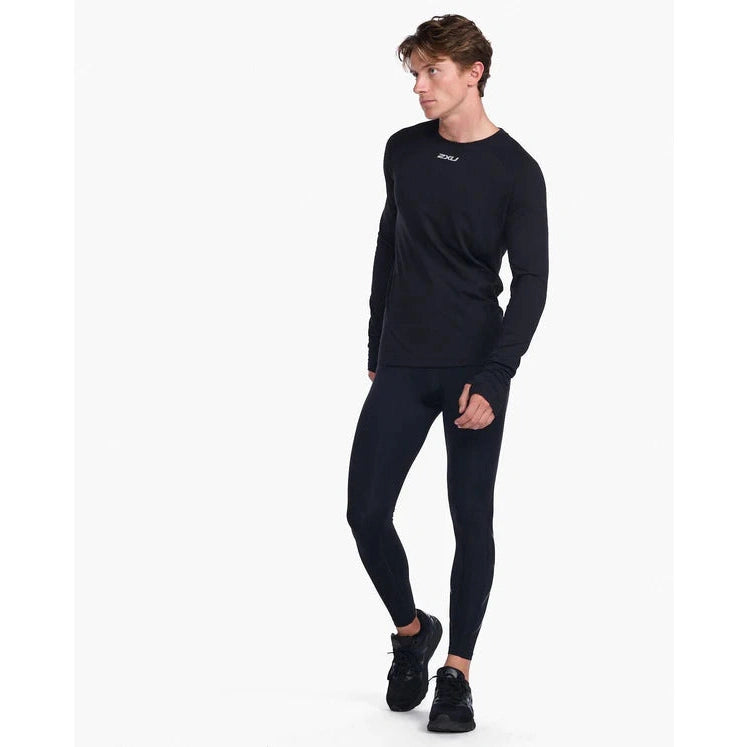 2XU Men's Ignition Long Sleeve Baselayer Top Bog Dog Running