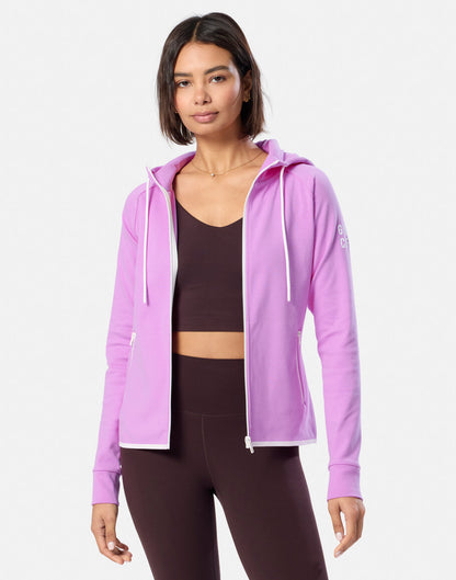 Gym+Coffee Chill Women's Full Zip Hoodie - Bog Dog Running