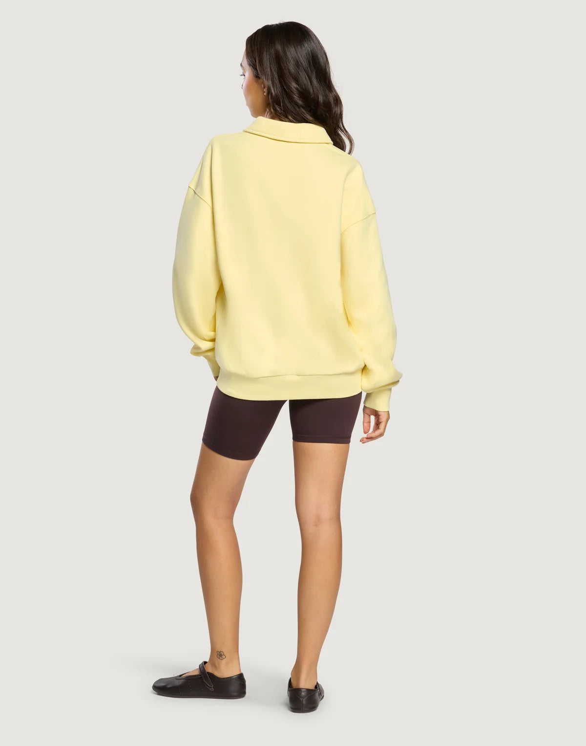 Gym+Coffee Daily Collared Women's Sweatshirt - Bog Dog Running