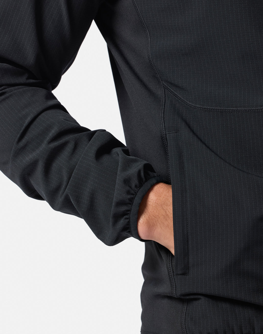 Gym+Coffee Game Changer Train Men's Hooded Midlayer - Bog Dog Running