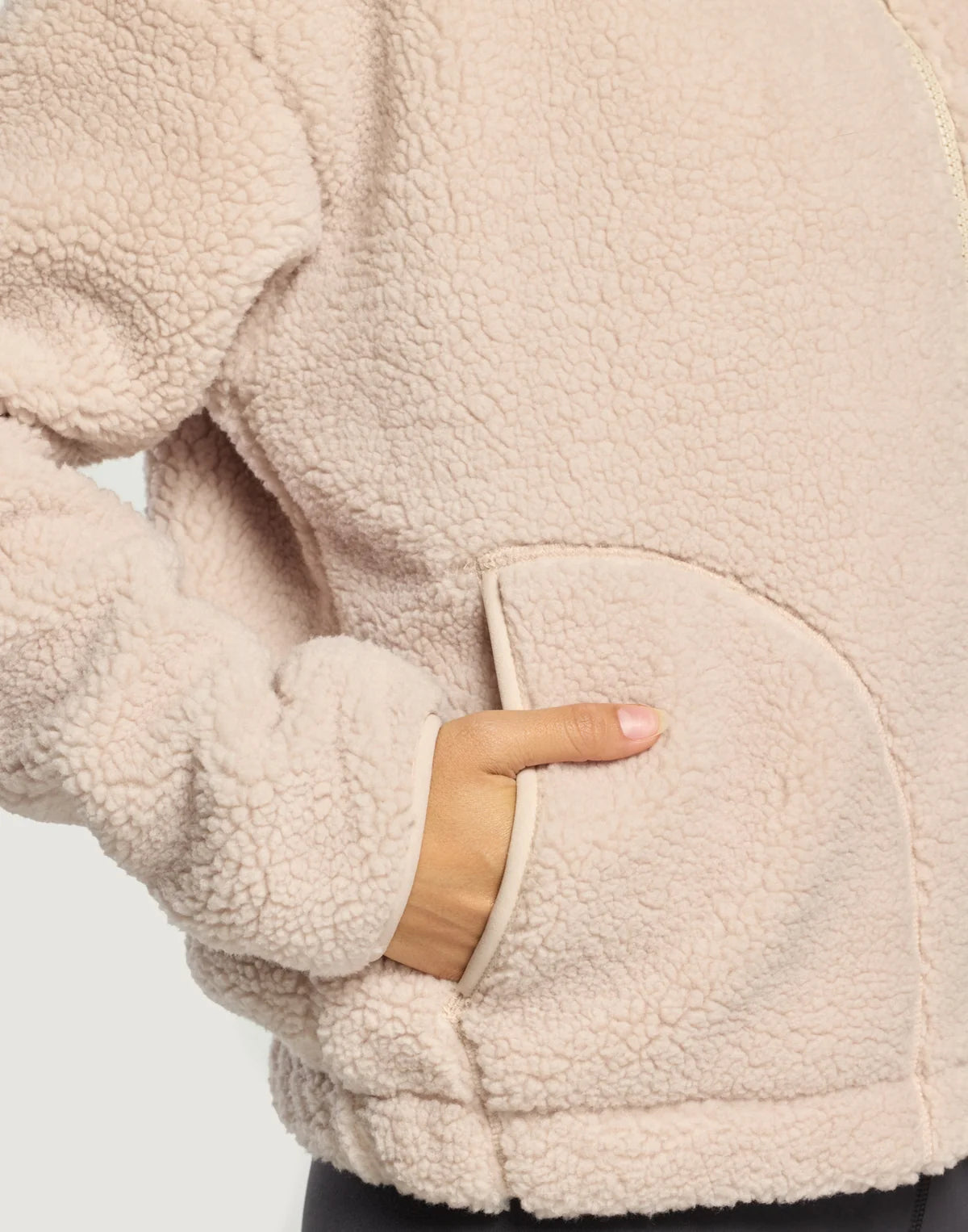 Gym+Coffee Industry High Collar Womens Fleece Jacket - Bog Dog Running