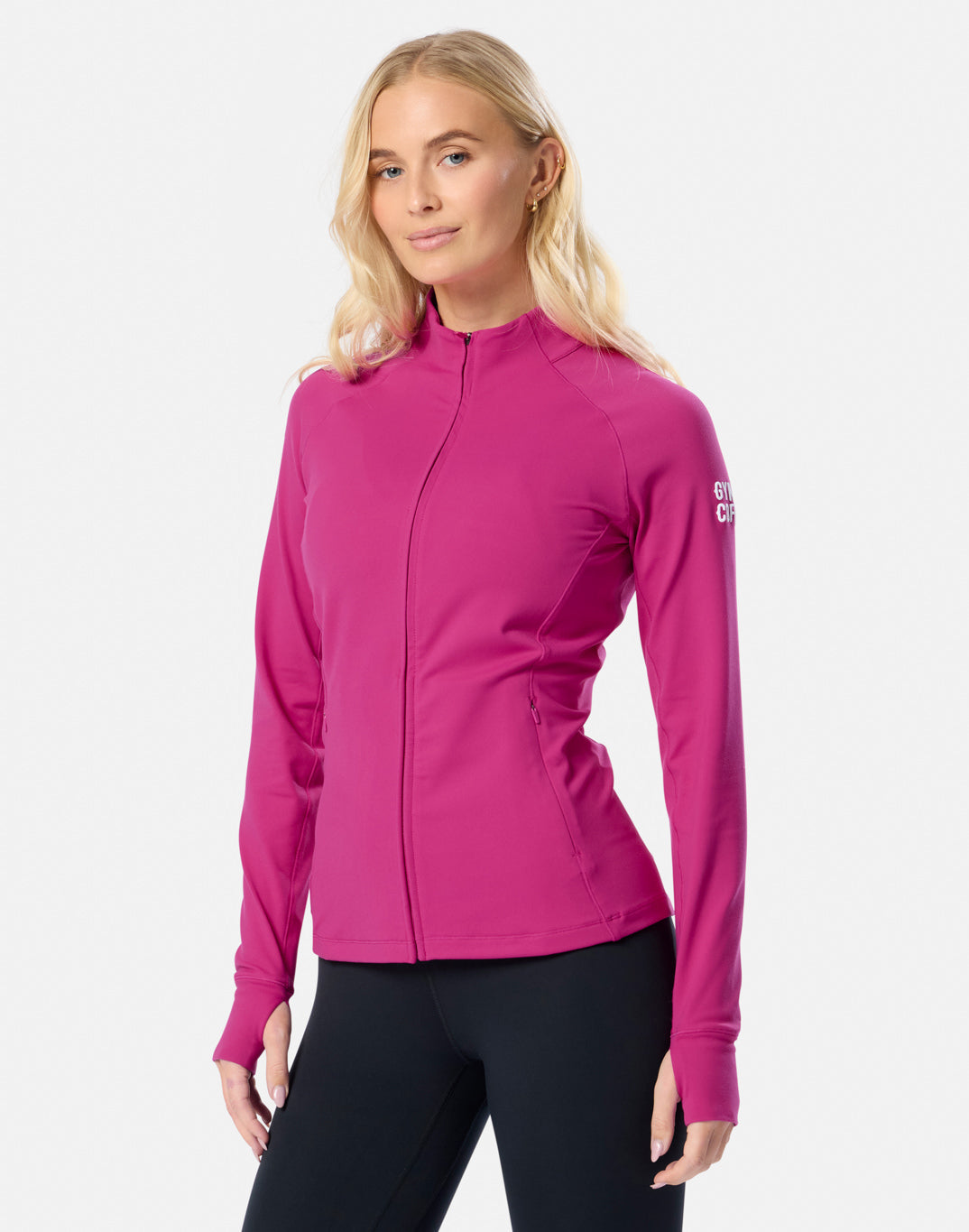 Gym+Coffee Relentless Full Zip Womens Jacket - Bog Dog Running