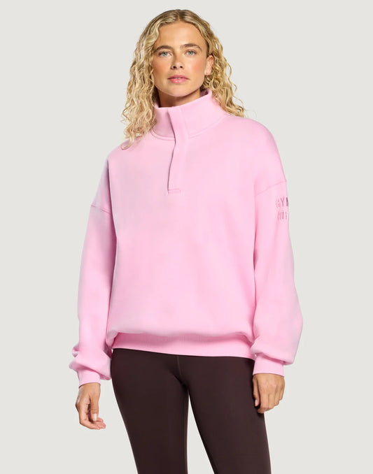 Gym+Coffee Daily Snap Collar Women's Sweatshirt