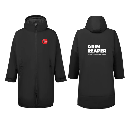The Run The Grim Reaper Dry Robe - Bog Dog Running