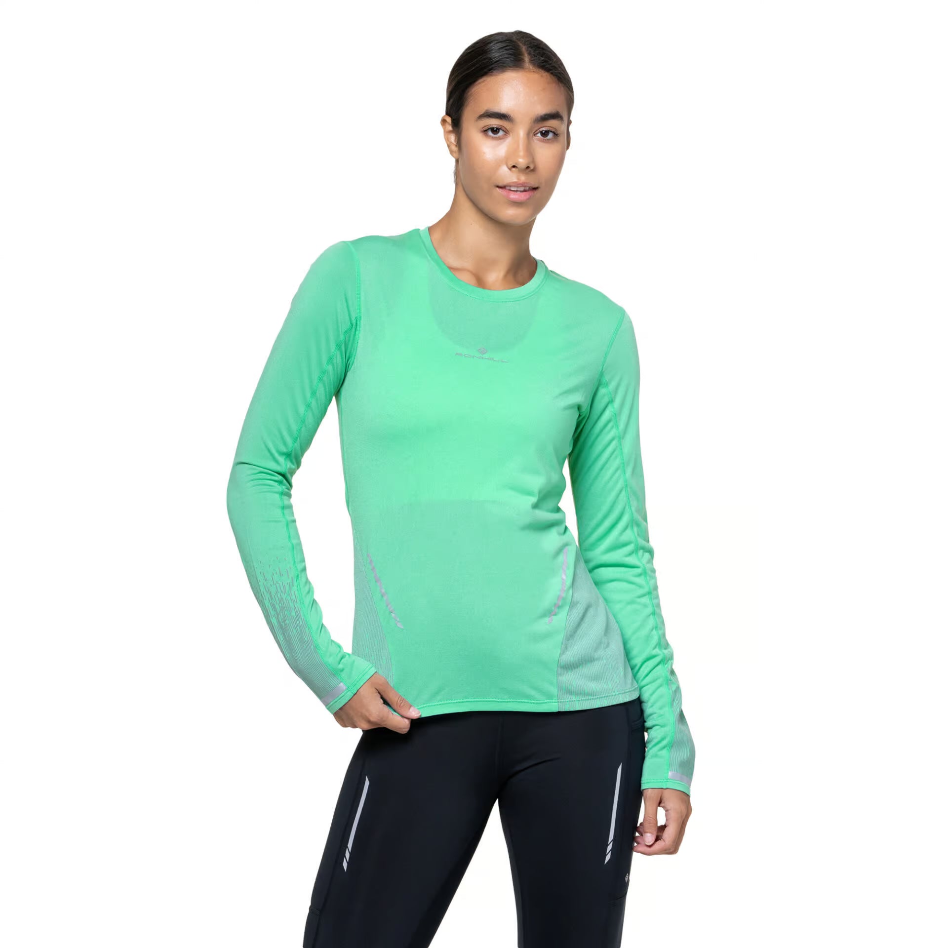 Ronhill Tech Reflect Long Sleeve Women's T-shirt - Bog Dog Running