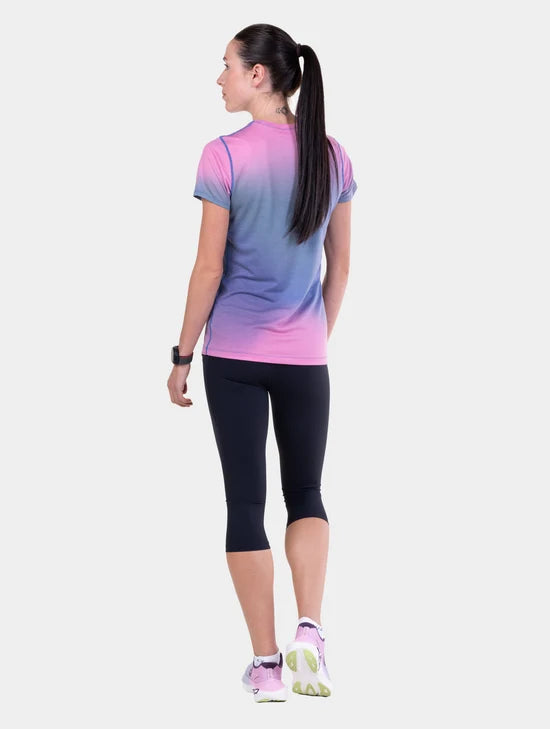 Ronhill Women's Tech Golden Hour Tee - Bog Dog Running