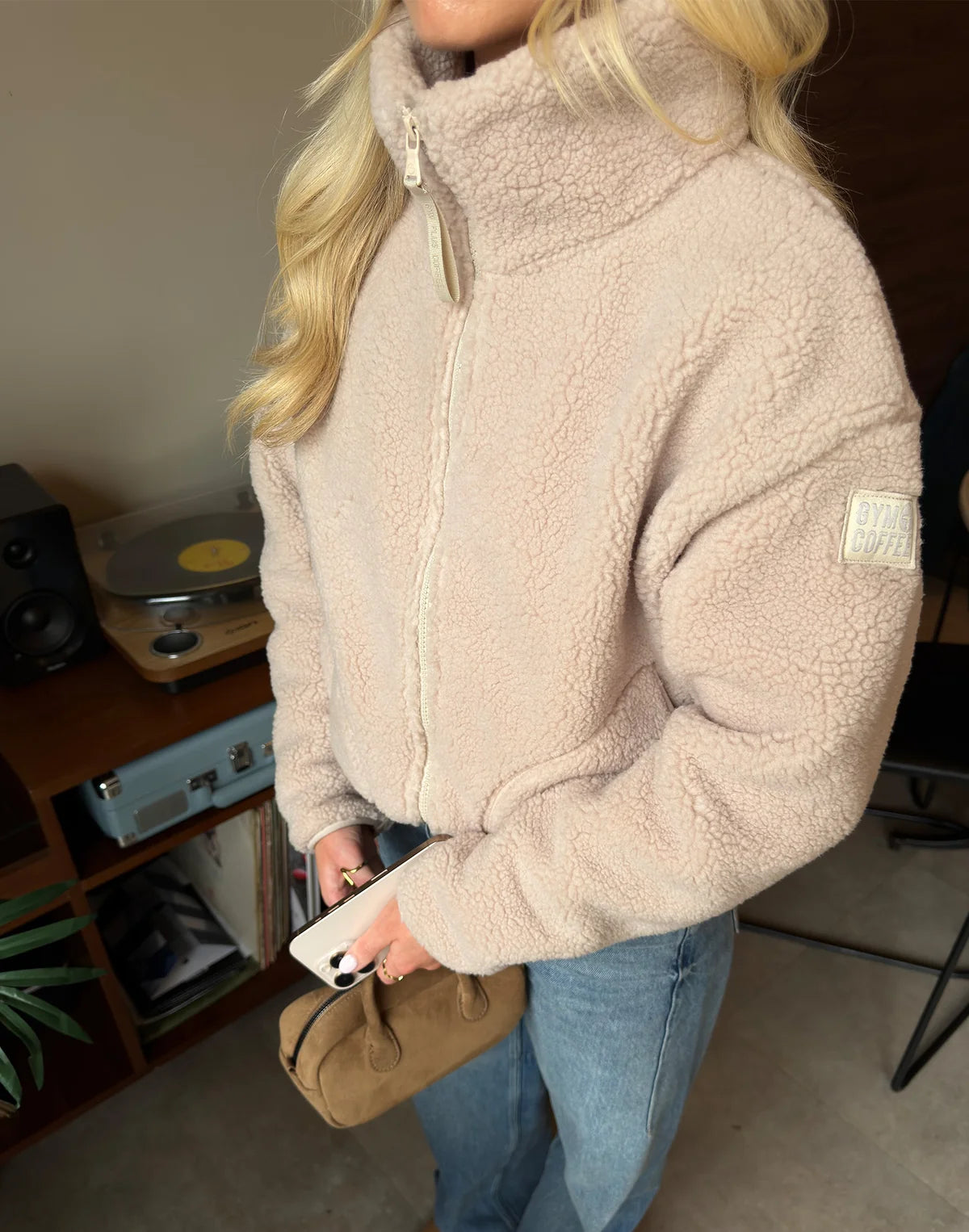 Gym+Coffee Industry Fleece Women's Full Zip Top