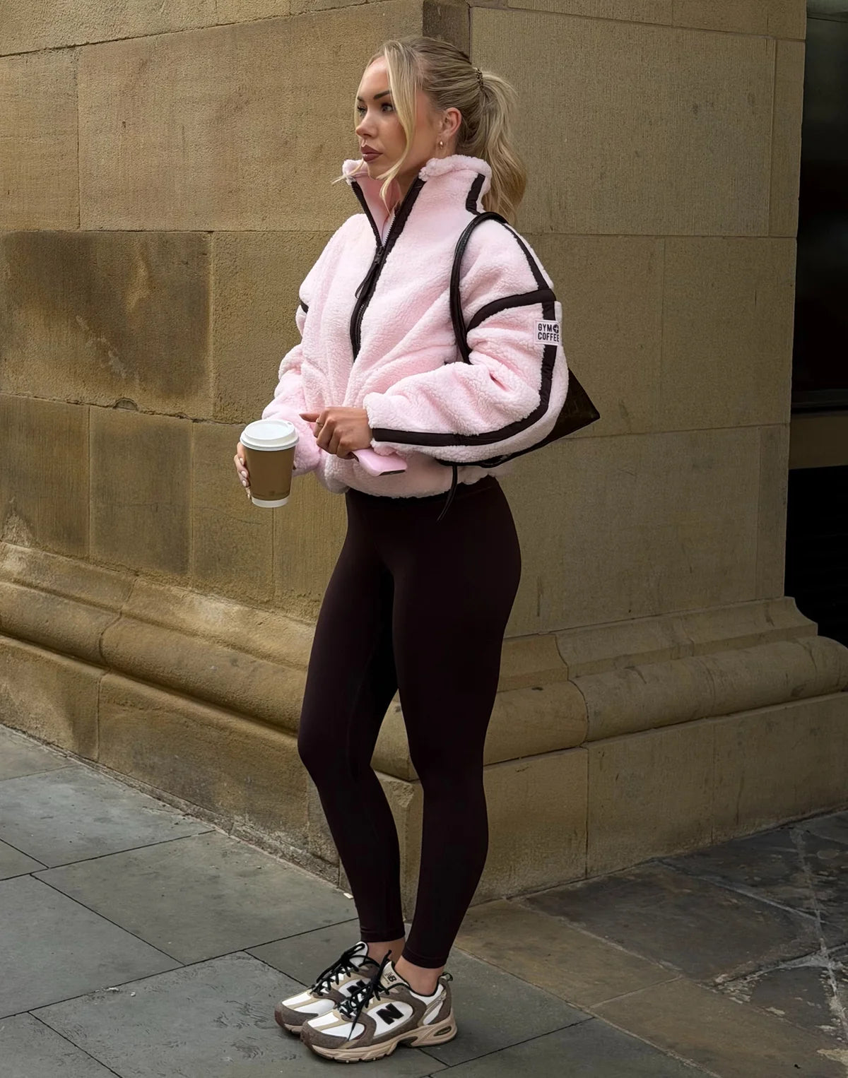 Gym+Coffee Industry Half Zip Fleece - Bog Dog Running
