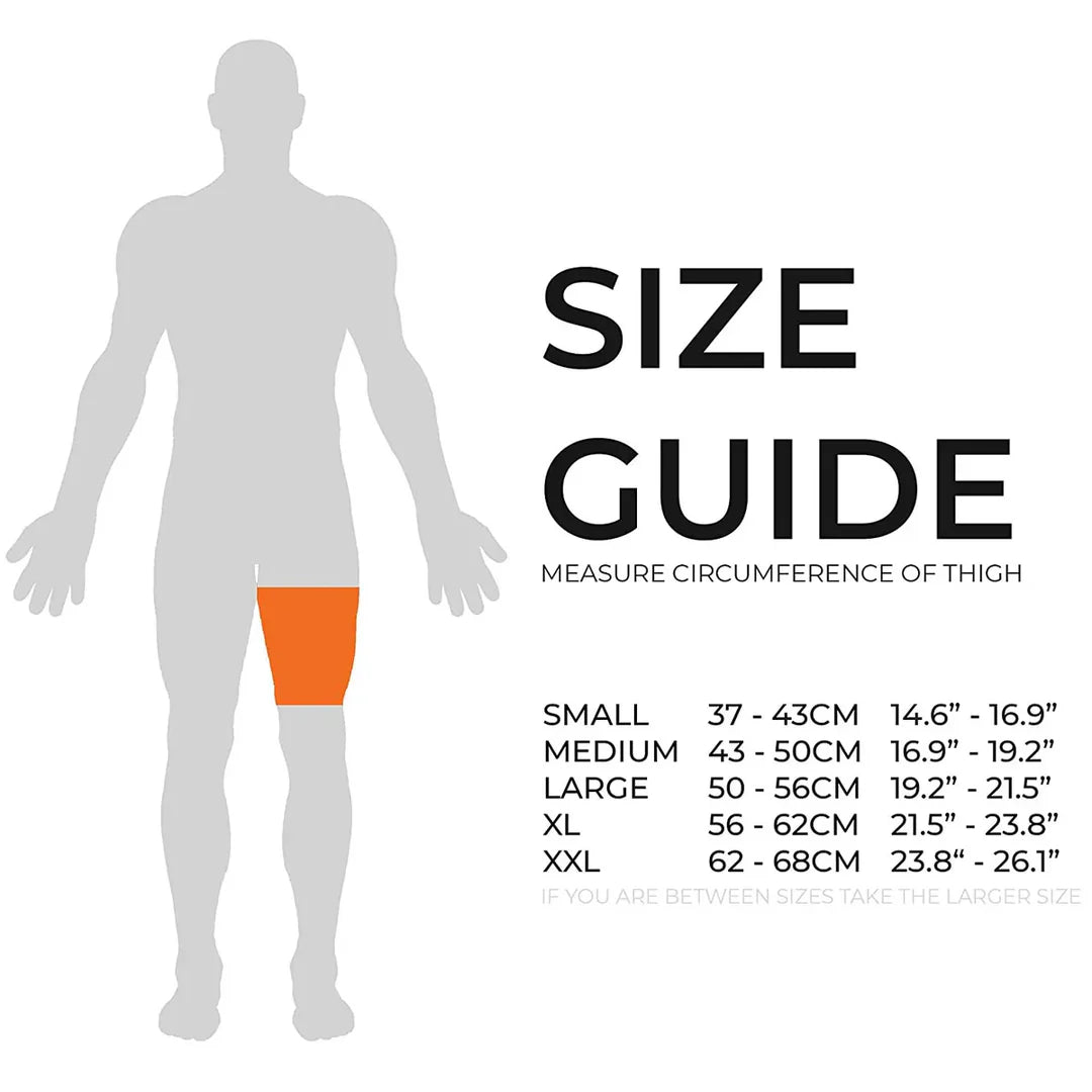 BearHug Bamboo Compression Thigh Support Sleeve - Bog Dog Running