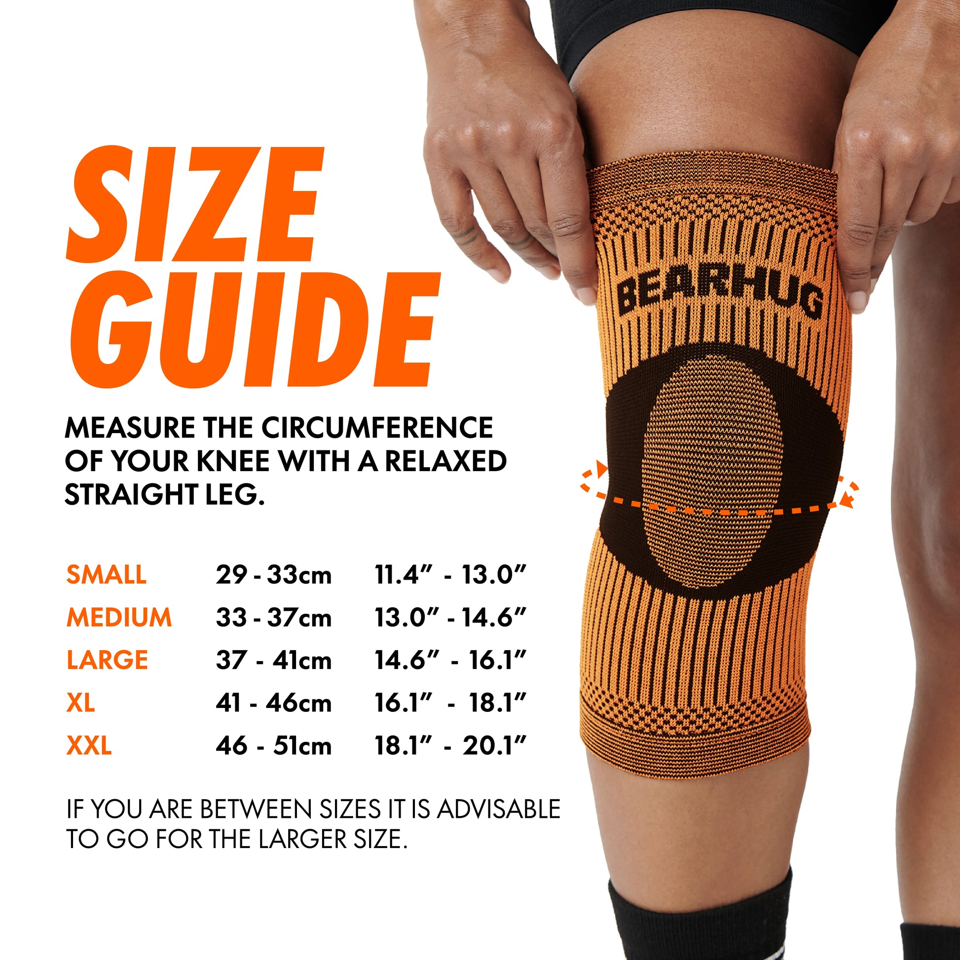 BearHug Bamboo Knee Compression Support Sleeve - Bog Dog Running