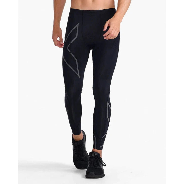 2XU Men's Light Speed Compression Tights Bog Dog Running