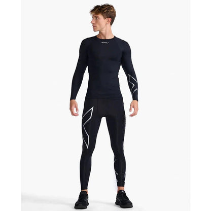 2XU Men's Compression L/S Baselayer Bog Dog Running