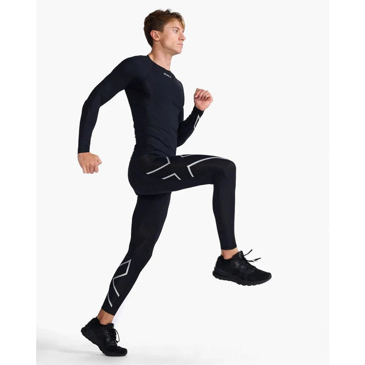 2XU Men's Compression L/S Baselayer Bog Dog Running