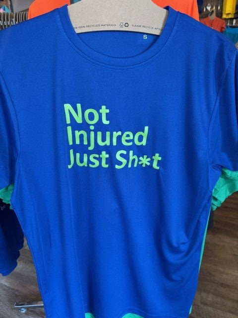 Bog Dog's Own #Notinjuredjustsh*t Unisex T-Shirt - Bog Dog Running