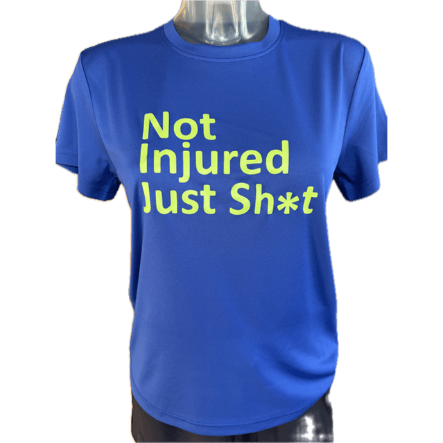 Bog Dog's Own #Notinjuredjustsh*t Women's T-Shirt - Bog Dog Running