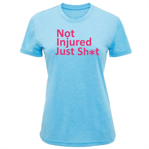 Bog Dog's Own #Notinjuredjustsh*t Women's T-Shirt - Bog Dog Running