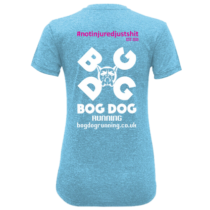 Bog Dog's Own #Notinjuredjustsh*t Women's T-Shirt - Bog Dog Running