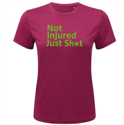 Bog Dog's Own #Notinjuredjustsh*t Women's T-Shirt - Bog Dog Running