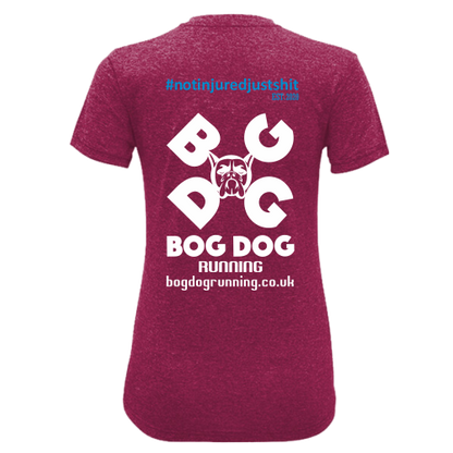Bog Dog's Own #Notinjuredjustsh*t Women's T-Shirt - Bog Dog Running