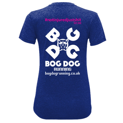 Bog Dog's Own #Notinjuredjustsh*t Women's T-Shirt - Bog Dog Running
