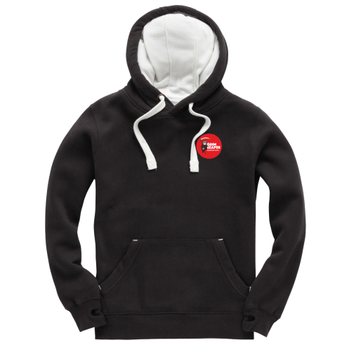 The Grim Reaper Ultra Premium Peach Finish Hoody - Bog Dog Running