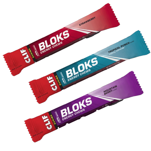 Clif Bloks Energy Chews Bog Dog Running