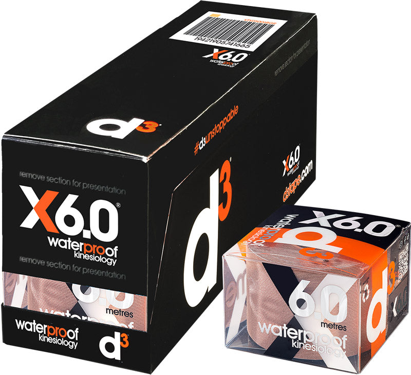 X6.0 Xtreme Waterproof Kinesiology Tape 50mm x 6m - Bog Dog Running