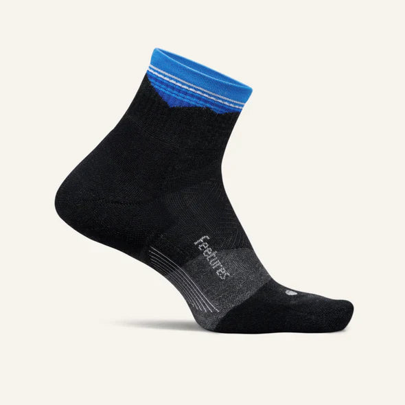 Feetures Trail Max Cushion Quarter Socks - Bog Dog Running