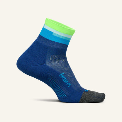 Feetures Elite Light Cushion Quarter Socks - Bog Dog Running