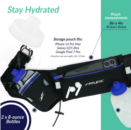 Fitletic Hydra 16 Hydration Belt - Bog Dog Running