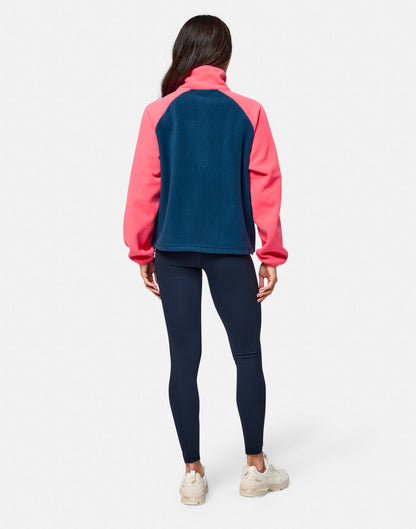 Gym+Coffee Snap Collar Women's Fleece - Bog Dog Running