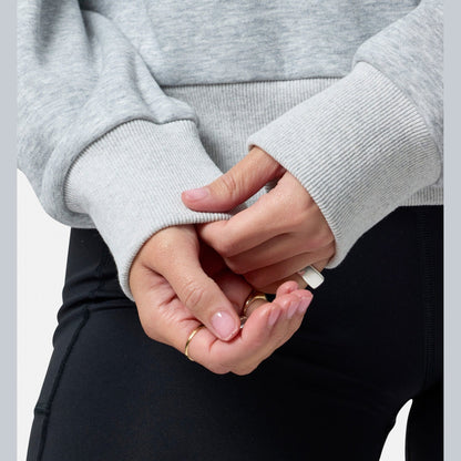 Gym+Coffee Ribbed Quarter Zip Ladies Sweatshirt - Bog Dog Running