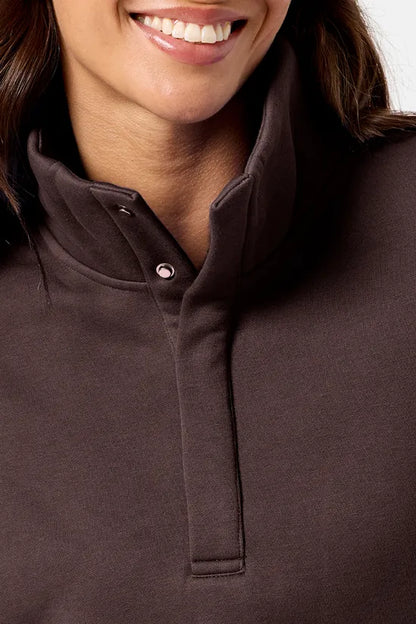 Gym+Coffee  Snap Collar Sierra Sweatshirt - Bog Dog Running