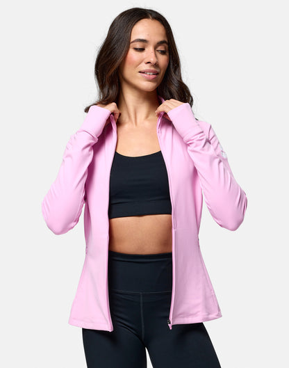 Gym+Coffee Relentless Full Zip Womens Jacket - Bog Dog Running