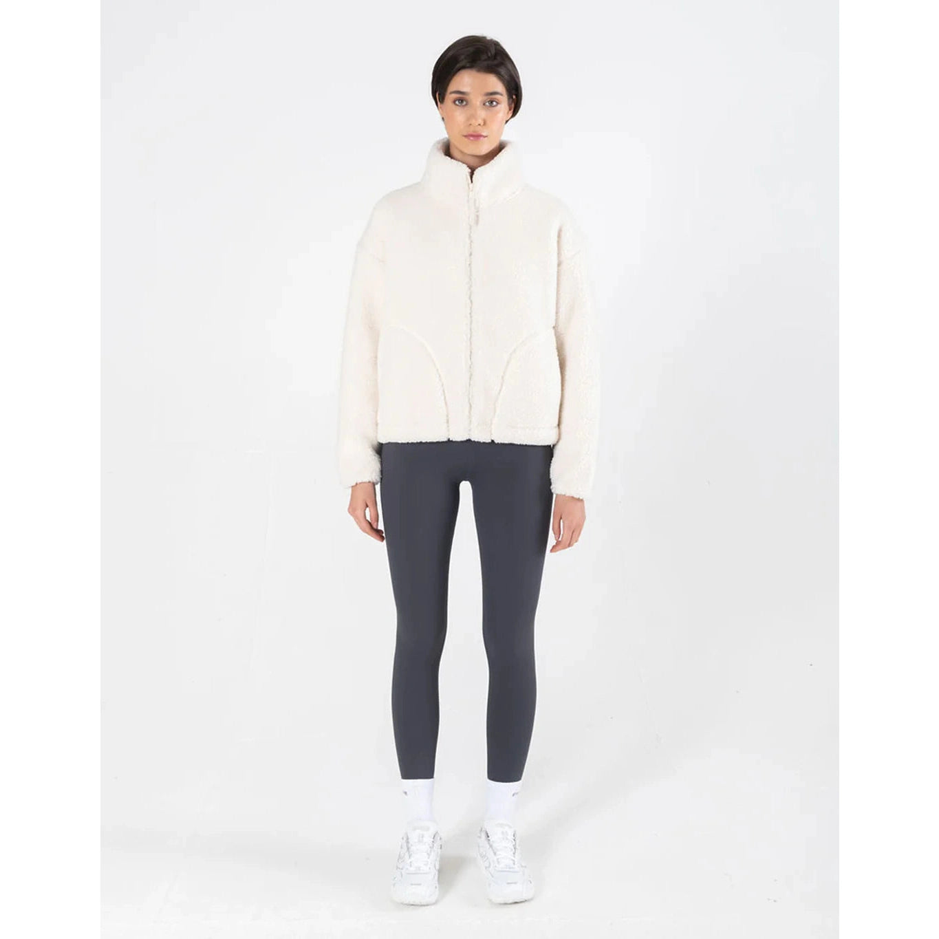 Gym + Coffee Women's Industry Fleece High Collar Jacket Gym + Coffee