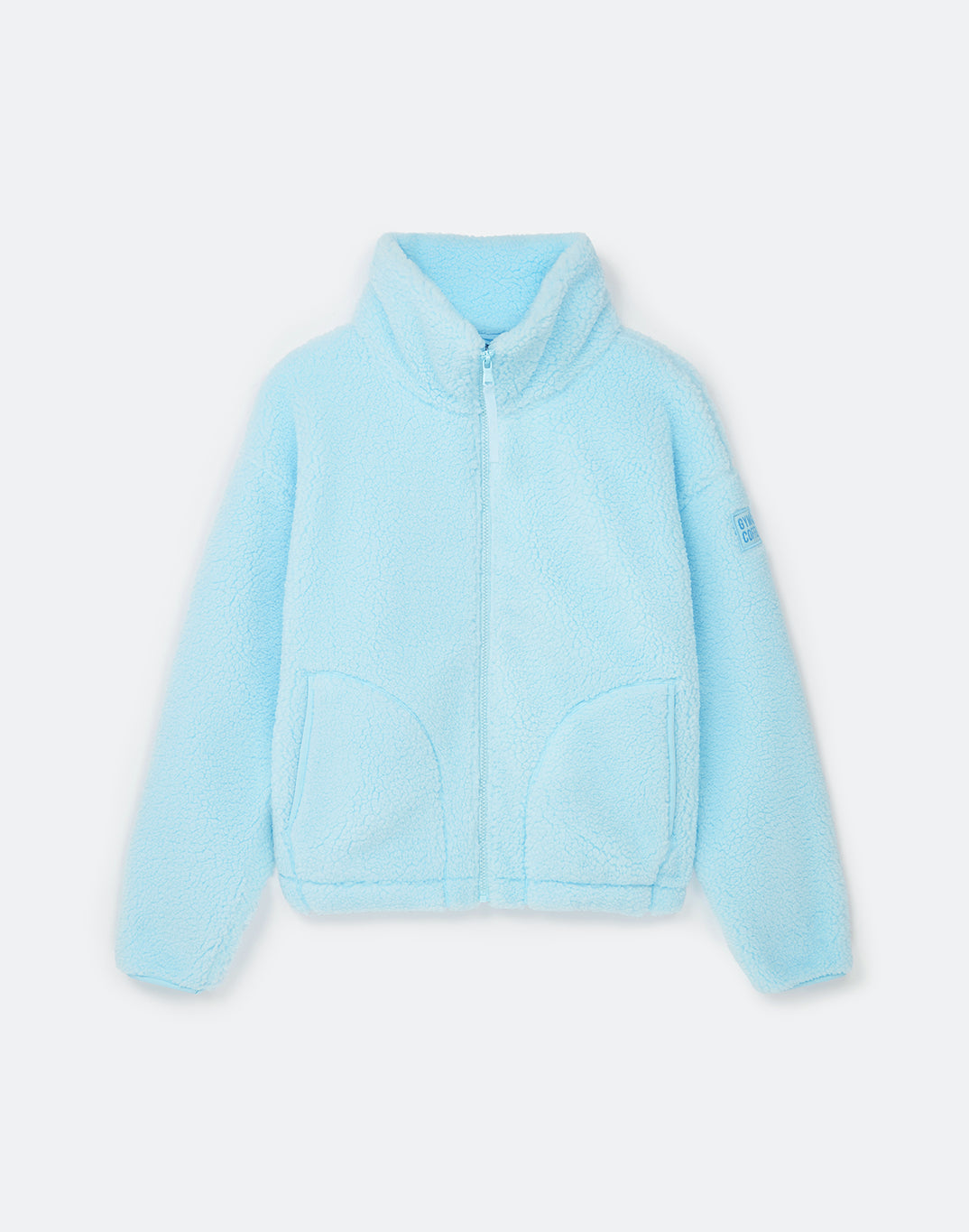 Gym+Coffee Industry High Collar Womans Fleece Jacket - Bog Dog Running