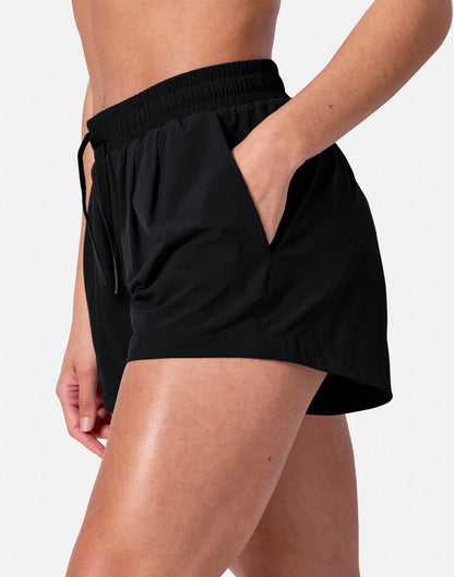 Gym+Coffee Contender Ladies Shorts - Bog Dog Running