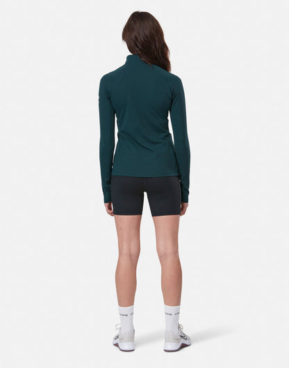 Gym+Coffee Relentless 1/4 Zip Ladies Top - Bog Dog Running