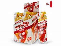 High 5 Energy Gel + Caffeine Orange Plus 40g - Bog Dog Running